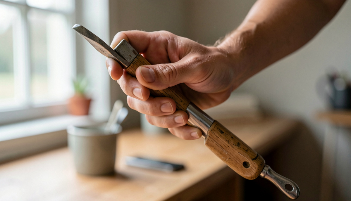 des outils fins de travail à la main